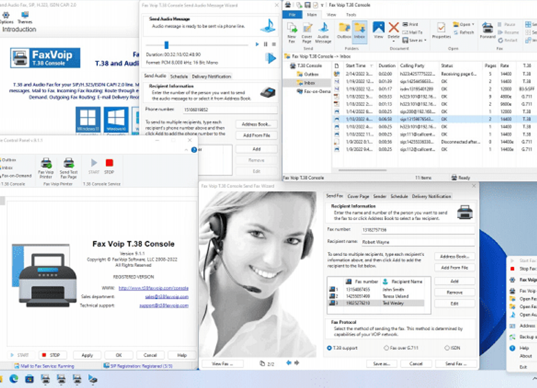 Download Fax Voip T.38 Console for Windows PC free